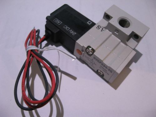 SMC Pneumatic 3 Way Solenoid 24VDC Valve NVKF334-5G NOS