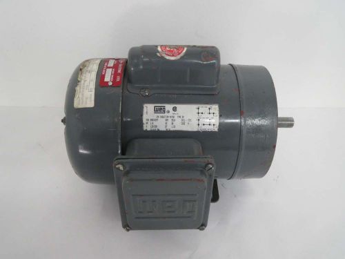 WEG B56C0297 1HP 115/230V-AC 3510RPM 3PH AC INDUCTION ELECTRIC MOTOR B447238