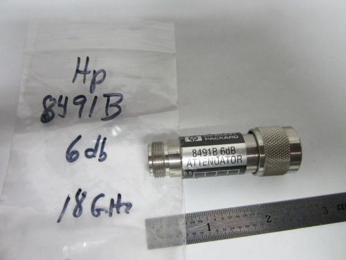 HP 8491B ATTENUATOR 6 dB 18 GHz  RF MICROWAVE FREQUENCY BIN#F6-38