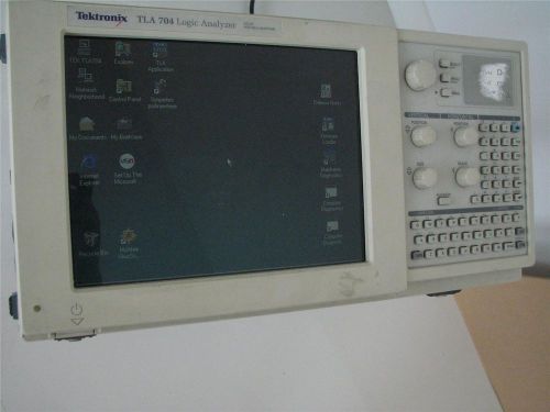 Tektronix TLA704 Logic Analyzer opt 1S w/ TLA7M3 102 ch &amp; probes