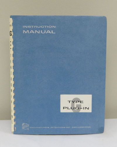 Tektronix Type G Plug-In Instruction Manual