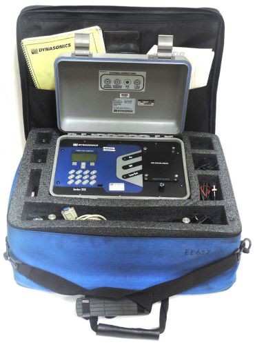 DYNASONICS DTXP-A16A-NN ULTRASONIC PORTABLE FLOW METER W/ ACCESSORIES &amp; CASE