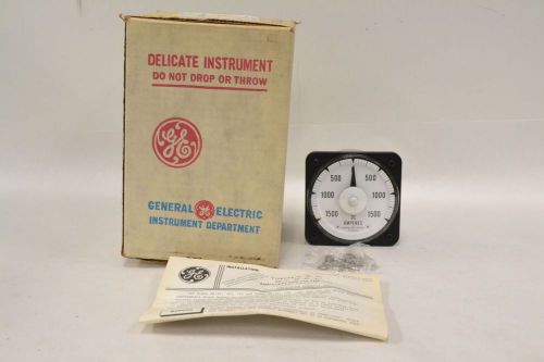 GENERAL ELECTRIC GE 50-103112 DB40 DC AMMETER 0-1500 AMPERES METER B327780