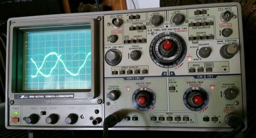 IWATSU SS-5710 60 MHZ 4 CH OSCILLOSCOPE SYNCHROSCOPE JAPANESE MADE * WORKS *