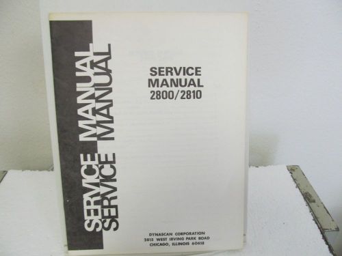 Dynascan 2800/2810 Power Supply Service Manual