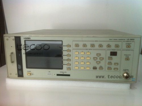 Leader LG3802 w/opt.70, 72 - ISDB-T Signal Generator