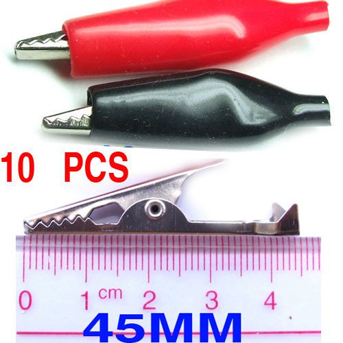 10PC 45MM Alligator Clip Clamp FOR Testing Probe  Meter