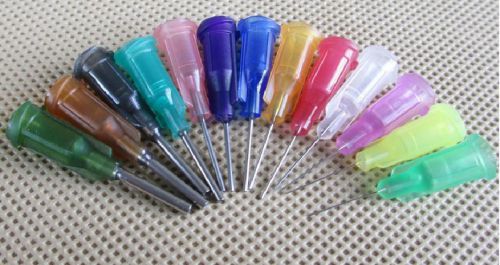 55Pcs 11 kinds Dispensing Needle Tip For Liquid Dispenser Adhesive Glue Syringe