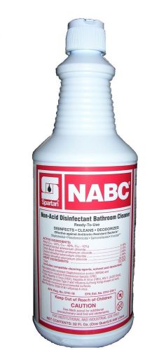 Spartan nabc non-acid disinfectant bathroom restroom &amp; toilet cleaner 12 quarts for sale