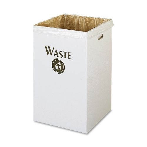 Safco 9745 waste receptacle corrugated 40gal 18-1/4inx18-1/4inx30-1/4in we for sale