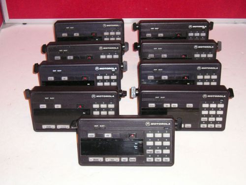 9 MOTOROLA SYSTEMS 9000 MOBILE RADIO CONTROL HEADS