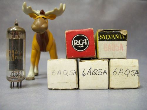 6AQ5A Vacuum Tubes  Lot of 5  RCA / Sylvania