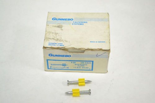 NEW GUNNEBO F-32 FASTENER HARDWARE PLASTIC FLUTE DRIVE PINS 0.30X1-1/4IN B288407