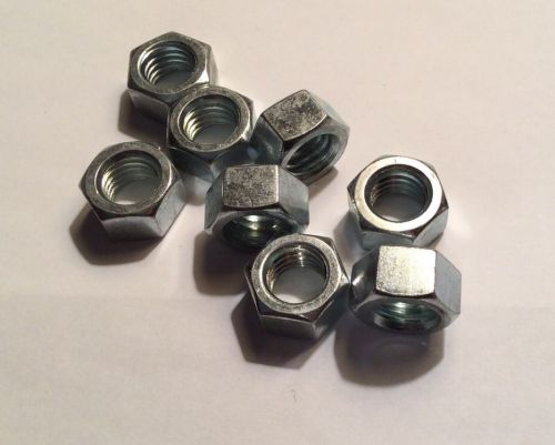 Lot of (8) 1/2&#034; x 13 plated hex nuts for sale