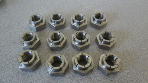 12 NEW 5/8&#034;- 11 SELF LOCKING NICU MONEL NICKEL COPPER HEX NUT MIL-N-25027