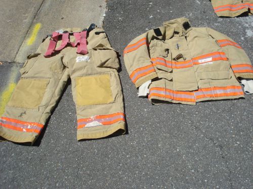 Set 38x28 Pants Jacket 40x34 Firefighter Turnout Fire Gear CAIRNS........S61