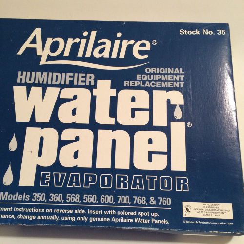 APRILAIRE HUMIDIFIER WATER PANEL EVAPORATOR STOCK NO. 35 SEALED BOX NIB