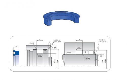 10x U-ring 7-11-3,5(hous.4)K21,rod/piston hydraulic seal uring,NBR,150BAR