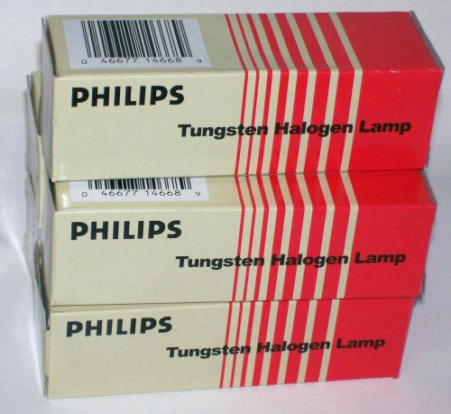 2- philips 250q/cl/ eht 120v tungsten halogen lamps t-4 clear e11 light  bulb for sale