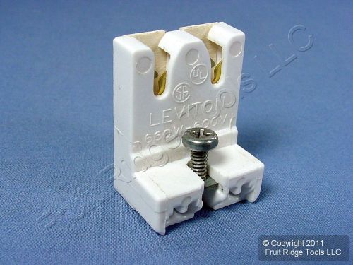 Leviton Fluorescent Lamp Holder T-8 Light Socket T8 G13 660W 600V 13451-NX