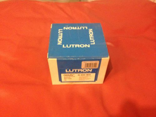 Lutron N-600-WH Nova 600W Incandescent Halogen Single Location Dimmer switch