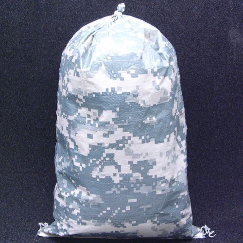 1000 NEW CAMO 100% Polypro Sandbags 16.5x27 65lb Capacity Sand Bags