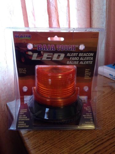 New blazer baja tough led emergency strobe beacon magnetic base 12 volt plug for sale