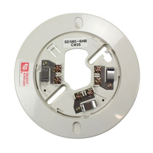 SILENT KNIGHT SD505-6AB FIRE ALARM 6&#034; TWIST-LOCK SMOKE DETECTOR BASE