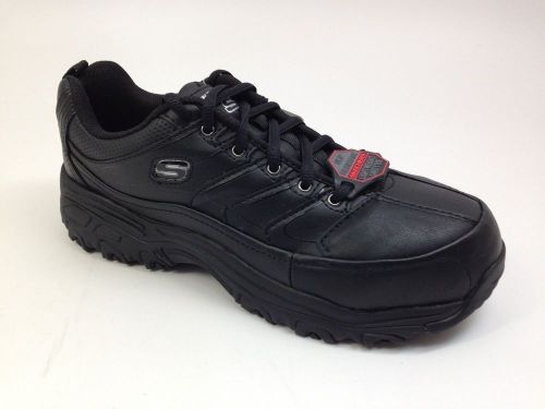 Womens sketchers work &amp; safety lace up leather oxford shoes-76485-size 8.5m-new for sale