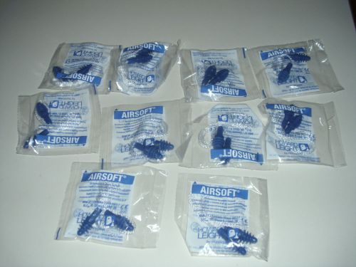 HOWARD LEIGHT DPAS-30W AIRSOFT EARPLUGS W/CORD 10 PAIRS ~