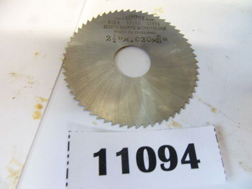 2-1/4&#034; X .020 X 5/8&#034; SCREW SLOTTING SAW **NEW** PIC# 11094