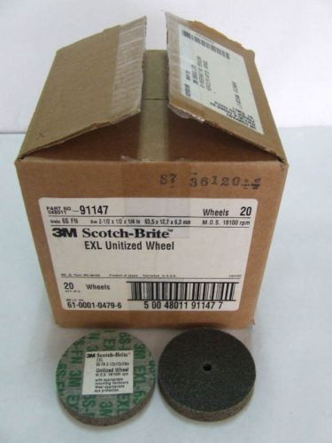 New 3m exl unitized wheels 2-1/2x1/2x1/4 6s fn - 20 pcs for sale