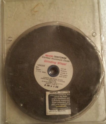 Sears CraftsmanVitrified Grinding Wheel Aluminum Oxide 8&#039;&#039; 60 Grit Grade O, 5/8