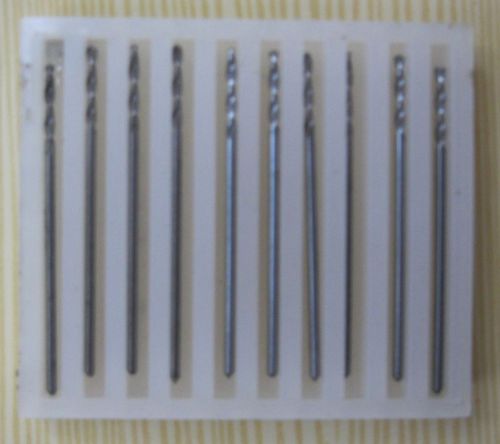 10 PCS D 1,0 mm  SOLID CARBIDE DRILL.