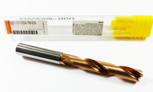 11.11mm Sandvik 860.1-1111-053A1PM 4234 PVD-TiALN Carbide Coolant Fed Drill L546