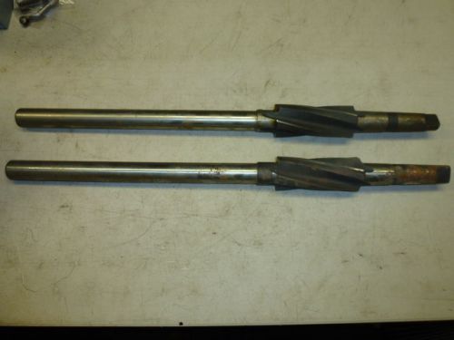 LOT of (2) CELFOR 1.875&#034; HSS REAMERS, 4-FLUTE SPIRAL, 24&#034; LONG, 4MT