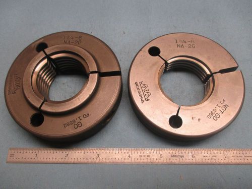 1 3/4 6 NA 2G ACME THREAD RING GAGE GO NO GO 1.750 P.D.&#039;S = 1.6562 &amp; 1.6360 TOOL