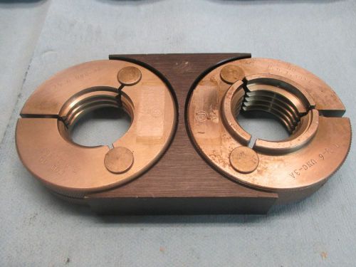 1 1/2 6 unc 3a thread ring gages go no go gauge 1.500 p.d.&#039;s = 1.3917 &amp; 1.3856 for sale