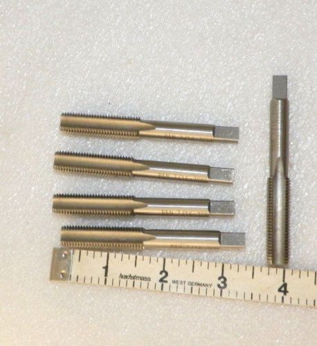 5 pieces hand tap 7/16&#034; -20 H5 GH  NF 4 flutes   R&amp;N 039506 unused (Loc1)