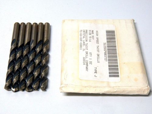 6 Piece PTD Precision Twist Drill 5/16&#034; - Type J - M42 Cobalt Drill Bits (5-2-1)