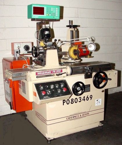 1992 GIDDINGS &amp; LEWIS WINSLOW-MATIC FR-200 FORM RELIEVING GRINDER