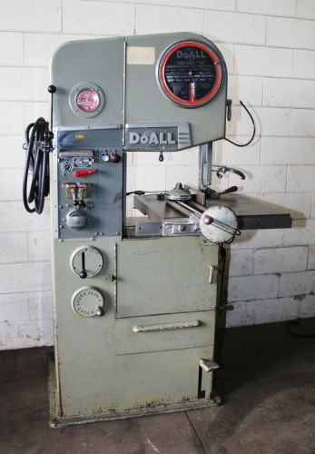 16&#034; Thrt 12&#034; H DoAll 16-2 VERTICAL BAND SAW, Vari-Speed, Weight Feed, Blade Weld