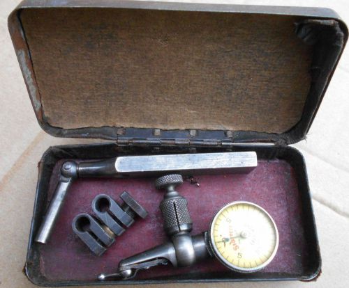 STARRETT the Last Word dial caliper 711-F in metal case w attachments gauge