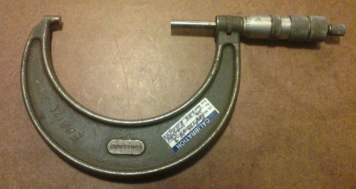 Vintage Craftsman 3-4in Machinest Micrometer