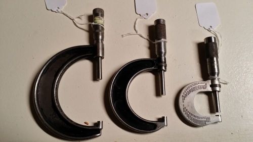 Used micrometer set 0-3&#034; for sale
