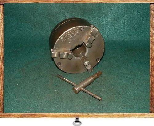 5&#034; DIA CUSHMAN LATHE CHUCK 2 1/4&#034; x 8 TPI LOGAN OR SOUTH BEND HEAVY 10