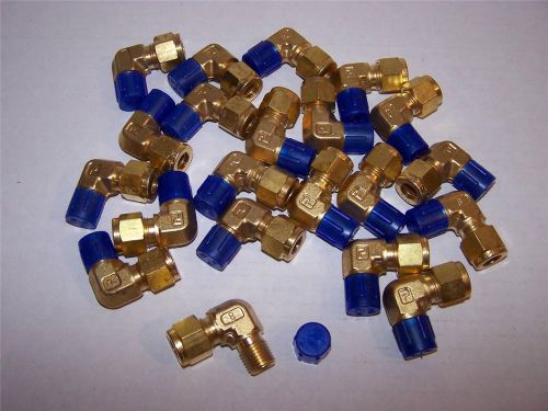 PARKER 6-4-CBZ-B MALE ELBOW 3/8 TUBE X 1/4 NPT NEW LOT OF 21