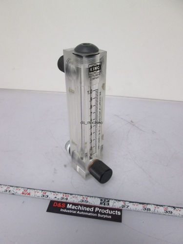 King 7530-2-1-1-3C-02 Flowmeter 0.1-1.0 GMP Brass Valve Low Pressure Float