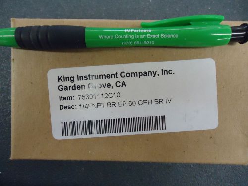 King 75301112C10 Flow Meter. Brand New!