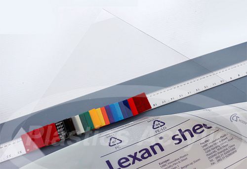 (8 Pack) Clear Polycarbonate Lexan Sheet .093&#034; x 12&#034; x 12&#034;